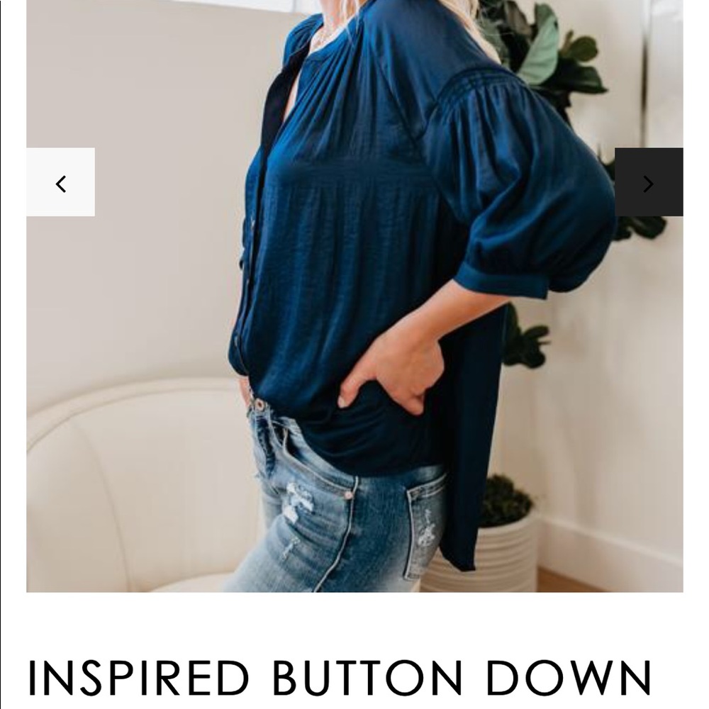 Vici Dolls Inspired Button Down Peasant Top